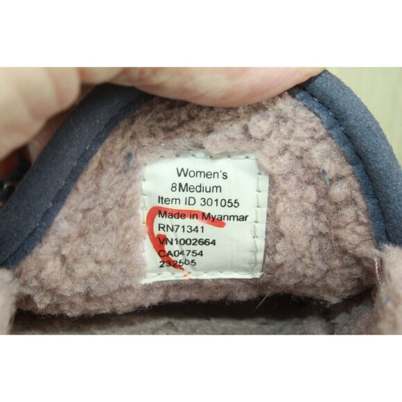 LL Bean Mountain Slippers Moccasin Suede Raw Indigo Size 8 M - Picture 9 of 9